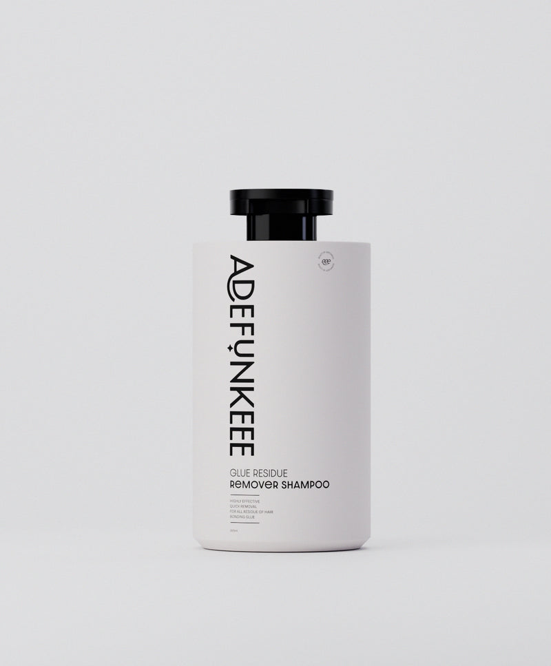 Glue Residue Removal Shampoo bottle