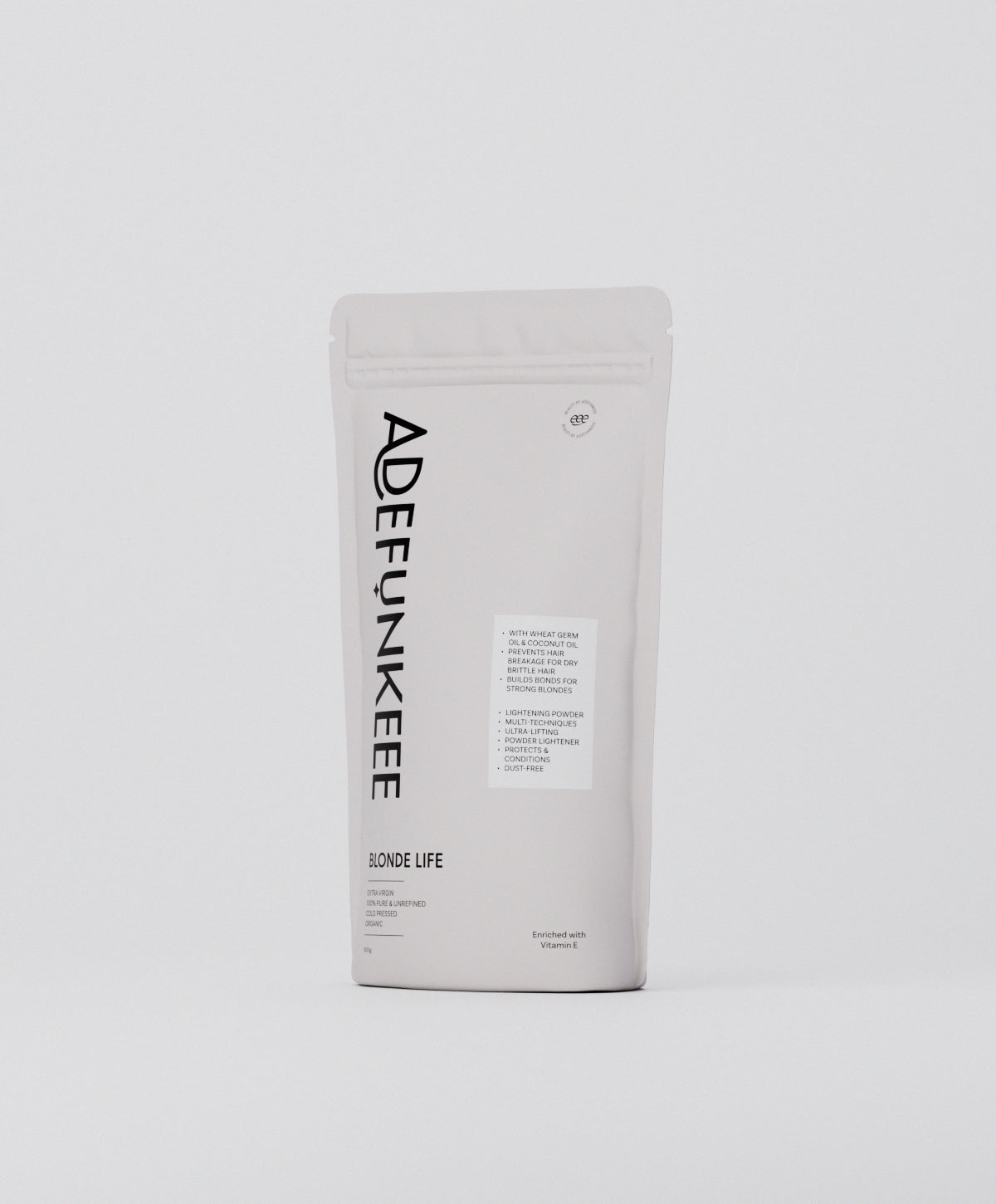 Blonde Hair Life pouch, side view